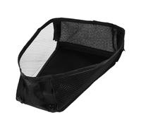 Stroller Bottom Organizer Bag Oxford Cloth Portable Storage Pouch | Black Finish, Outdoor Use, Attaches to Stroller, Lightweight Design for Baby's Small Items and Pacifier