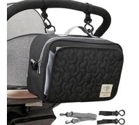 stroller Buggy Maternity Bag Organizer Multipurpose Hospital Maternity Chair Bag, black