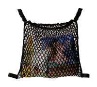 Stroller Caddy - 30x50 Polyester Net Mesh Storage Bags for Large Capacity Holding, Easy Access with Lightweight Function, Bag Organizer for Baby, Stroller, Car, Shopping, Outdoor, Black Portable Use