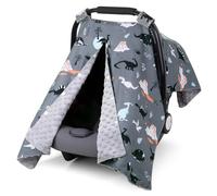 Stroller Canopy, 39X28 Inch Multi-Use Soft Warm Nursing Cover, Peek-a-Boo Opening Car Seat Cover Baby, Cute Cow Print Baby Stuff for Indoor Outdoor, Products