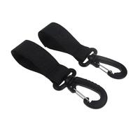 Stroller Clips and Hooks - 360-degree Rotate Mommy Stroller Carabiner, Free Your Hands Carabiner Hook Large Hook for Grocery Bag