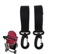 Stroller Clips and Hooks,360-degree Rotating Stroller Bag Clips | Mom Purse, Household Nanny Large Stroller Hanger Hooks