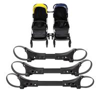 Stroller Connector, 3pcs/Set Joints Twin Baby Stroller Connectors, Adjustable Length Stroller Connectors, Stroller Attachment