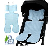 Stroller Cooling Pad ICY Breathable 14x27in Baby Cooling Pad for 0-3 Age Skin-Friendly Minimalist Summer Chiller for Safety Seat, Car Seat, High Chair