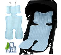 Stroller Cooling Pad ICY Breathable 14x27in Baby Cooling Pad for 0-3 Age Skin-Friendly Minimalist Summer for Safety Seat, Car Seat, High Chair ..