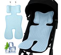 Stroller Cooling Pad Icy Breathable 14x27in Baby Cooling Pad for 0-3 Age Skin-friendly Minimalist Summer Cooling Pad for Safety Seat, Car Seat, High Chair Stroller Cooling Pad