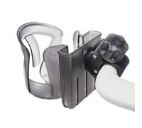 Stroller Cup Holder Accessory | Electric Scooter Cup Holder Accessory | 360° Rotating 2 in 1 Non-Slip Organizer for Wheelchair, Walker, Bike and Rollator