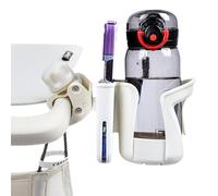 Stroller Cup Holder Attachment, Scooter Cup Holder with Phone Stand, 360 Rotatable 2 In 1 Storage Organizer, Non Slip Design for Wheelchair, Walker, Biking, Rollator