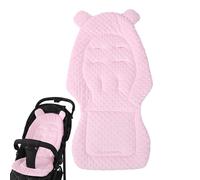 Stroller Cushion - Double-Sided Baby Stroller Cushion Mat - Comfortable Breathable Cotton Stroller Mat to Support Baby's Head, Back and Hips, All Season Use