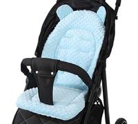 Stroller Cushion - Reversible Stroller Cushion Stroller Seat Pads Breathable Cotton Stroller Mat Comfortable | To Support Baby's Head, Back & Hips