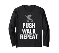 Stroller Dad Life Fatherhood Pride Active Parenting Vibes Long Sleeve T-Shirt