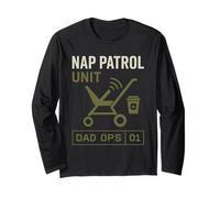 Stroller Dad Life Fatherhood Pride Active Parenting Vibes Long Sleeve T-Shirt