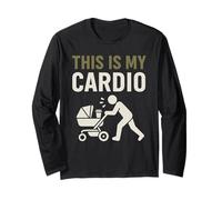 Stroller Dad Life Fatherhood Pride Active Parenting Vibes Long Sleeve T-Shirt