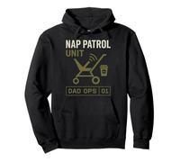 Stroller Dad Life Fatherhood Pride Active Parenting Vibes Pullover Hoodie