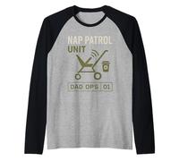 Stroller Dad Life Fatherhood Pride Active Parenting Vibes Raglan Baseball Tee