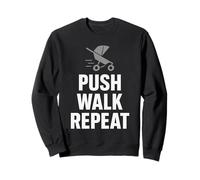 Stroller Dad Life Fatherhood Pride Active Parenting Vibes Sweatshirt