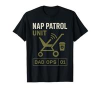Stroller Dad Life Fatherhood Pride Active Parenting Vibes T-Shirt