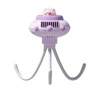 Stroller Fan, Whisper-Quiet, Auto-Oscillation, Warm-Tone Night Light, 3600mAh Rechargeable Battery, Dense Grill, Designed for Crib, Car Seat, Travel and Camping (Green) Ytp295 (C, One Size)