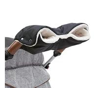 Stroller Fleece Hand Muff,DIAOPROTECT Pram Pushchair Gloves Hand Gloves Waterproof Windproof Breathable Anti-Freeze Extra Thick Warm Winter Baby Stroller Gloves(Black)