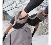 Stroller Fleece Hand Muff, Waterproof Anti-Freeze Warm Winter Gloves