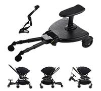 Stroller for Riding | Adjustable Attachment for Standing and Travelling, Sliding Stroller Footrest for Sitting and Standing, Ideal for Walking Shopping Picnic Zoo Trips and Holidays