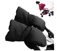 Stroller Gloves, Thick Warm Stroller Hand Muff, Waterproof Windproof Mittens, Universal Pram Hand Warmers for Handlebars