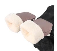 Stroller Gloves - Windproof Comfortable Thick Gloves, Warm Extra Thick Handmuff, Coral Fleece Cotton Polyester Build 20x30cm | Waterproof Winter Pushchair Mittens for Pram Handlebars