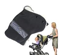 Stroller Gloves,Windproof Warm Mittens with Clear Pocket | Winter Carriage Gloves - for Winter Sports Motorcycling Gardening Camping Commuting Daily Riding Cold-Weather Outdoor