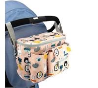 Stroller Hanging Bag Multi-Functional Storage Mommy Bag Stroller Out Storage Bag(Yellow)
