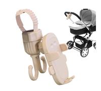 Stroller Hook - 2 in 1 Phone Holder and Bag, Hanger Multifunctional Cradle with Grocery Cart Clip for Strollers Universal Organizer for Easy Access and Parenting Convenience