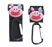 Stroller Hooks - 2 x Multi-Purpose D Clips Locking Hook | Belt Fastener | Practical Career Clips for Pram, Mobility Aids and Trolley Carbinator