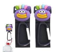 Stroller Hooks - 2 x Multi-Purpose D Clips Locking Hook | Belt Fastener | Practical Career Clips for Pram, Mobility Aids and Trolley Carbinator