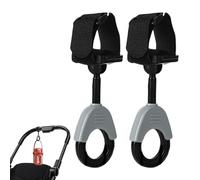 Stroller Hooks for Hanging Bags, 360 Degree Rotation Adjustable Stroller Clips to Hands | Handbag Hanging from Strollers or, Adjustable Mom Hook