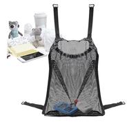 Stroller Mesh Bag Organizer Large Capacity Adjustable Straps Cargo Net | Stroller Hangable Bag Hands-Free Suspended Compact Multipurpose On-The-Go Travel Storage Container for Diaper, Toy, Snack