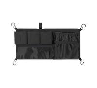 Stroller Mesh Cargo Storage Bag,Adjustable Organizer Net - Oxford Fabric Double-Layer Bag Foldable Design with Multiple Pockets for Beach Trips Shopping