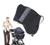 Stroller Mittens for Handlebars - Windproof Warm Mittens With Clear Pocket | Stroller Winter Gloves | for Motorcycling Fishing Gardening Camping Commuting Daily Riding Cold-Weather Outdoor Adventure T