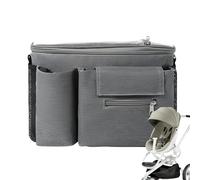 Stroller Organizer, Baby Organizer with Touch Control, Transparent Waterproof Pouch and Secure Attachment for Car Travel Children and Family