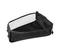Stroller Organizer Bag - 12L Polyester, Child Care Products, Large Storage Basket, Universal Fit Caddy, Mesh Cargo Net Pocket, Gear Tote Black | Hook Loop Bottom Pushchair Pram Travel System Use