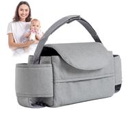 Stroller Organizer Bag,Large Capacity Stroller Organizers Straps Adjustable Bags | Toddler Necessities: Tissues, Diapers, Baby Bottles and Bottles
