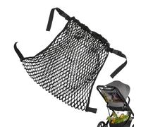 Stroller Organizer Bag - Stroller Storage Pouch, Adjustable Pram Hanging Basket | Large Capacity Expandable Polyester Carryall, Multi Pocket Mesh Cargo Net Accessory System for Parenting Travel G