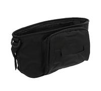 Stroller Organizer Diaper Bag, Portable Oxford Cloth Handbag 35x12x15cm | Waterproof Design, Ample Storage Space, Black Finish, Attaches to Stroller Handles, Handy as Handbag