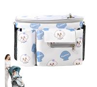 Stroller Organizer, Non-Slip Straps and Secure Fastening, Transparent Waterproof Pouch and Secure Attachment for Car Travel Children and Family