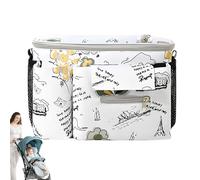 Stroller Organizer - Non-slip Stroller Bag for Baby, Transparent Waterproof Touch Pouch Storage Accessory for Travel Parents Girls Boys