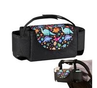 Stroller Organizer, Portable Stroller Caddy, Detachable Storage Bag with Cup Holder, Spacious & Lightweight Design, 8.27 x 4.72 x 4.72 Inches, for Baby & Pet Strollers