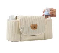 Stroller Organizer - Pram Bag | Supplies Storage Bag, Tissue Box Design, Compatible with All Strollers Dedicated Compartments for A Cup, Toy, Phone, Bottle, Snack, Or Drinks