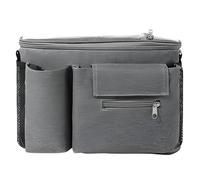 Stroller Organizer | Stroller Bag with Non-Slip Straps - Multipurpose Contentor with Transparent Touch Control Safe Design and Secure Fixing for Car Travels Parents and Children, grey, Fare