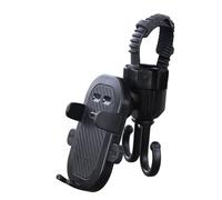 Stroller Phone Holder 2 In 1 Universal Portable Hands-Free | Portable Stroller Hanger for Shopping Cart Bike Abdomen Pole