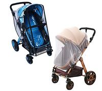 Stroller Rain Cover Baby Mosquito Net Universal Weather Shield Bug Net for Jogging Stroller Pushchair Buggy Pram Protect Baby from Rain Insect Wind Bug Snow Fly Shade Shield Netting Plastic