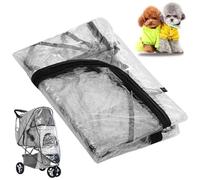Stroller Rain Cover for Dog/Cat Transparent Waterproof PU Pushchair Rain Cover Dustproof Wide Compatible Stroller Accessories Baby Product..