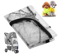 Stroller Rain Cover for Dog/Cat Transparent Waterproof PU Pushchair Rain Cover Dustproof Wide Compatible Stroller Accessories Baby Product.